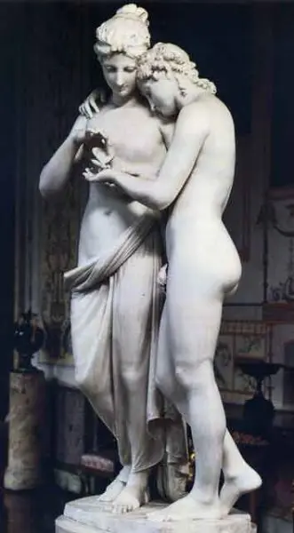 <p>Antonio Canova. Amore e Psiche. 1800-03. Marmo. San Pietroburgo, Museo dell'Ermitage</p>

